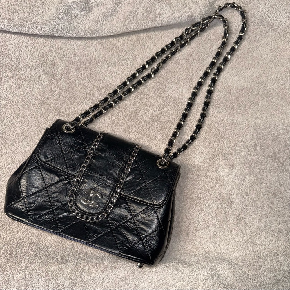 Inspired Designer Black Shoulder Bag